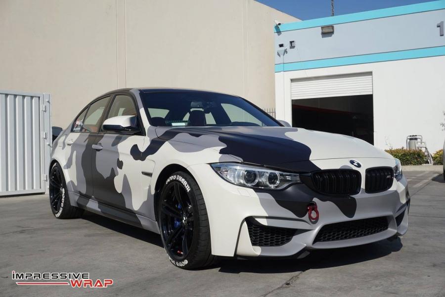 BMW M3 Sedan Full Camoflash by Impressive Wrap (F80) '2017